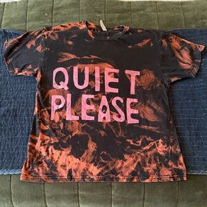 ARTIST MADE Hand Dyed “Quiet Please” Tee